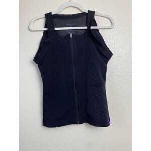 Design Veronique Compression Tank Top Womens size Small Black Cotton Blend